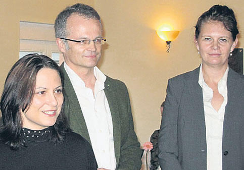 Anja Schmollack, Michael Schierack, Saskia Ludwig (v.l.n.r.) Foto: Th. Wachs