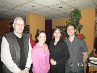 Der Ortsvorsitzende der CDU Bad Belzig Wolfgang Terp, die Stadtverbandsvorsitzende der CDU Treuenbrietzen Anja Schmollack, die stellvertretende Landesvorsitzende Barbara Richstein und der neue Ortsvorsitzende der JU TBB Tobias Paul (v.l.n.r.)