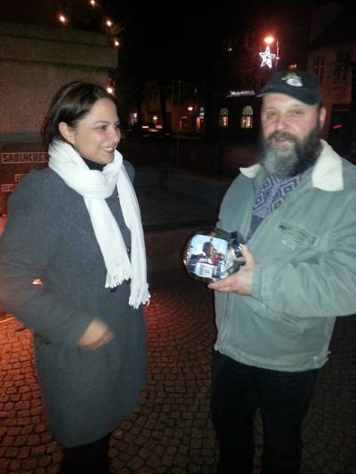 Die CDU Treuenbrietzen bat auf Veranstaltungen um Spenden fr den Hohenzollernbrunnen und dem Heimatverein.